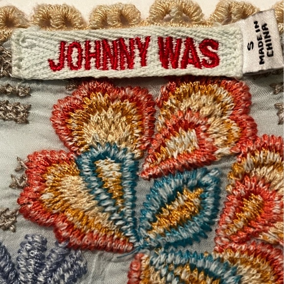 JOHNNY WAS HEAVILY EMBROIDERED RIVEDA BLOUSE TUNIC KIMONO Sz Small Woman $285 - Picture 8 of 10